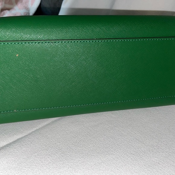 Kelley green Tory Burch medium satchel purse - Picture 2 of 7